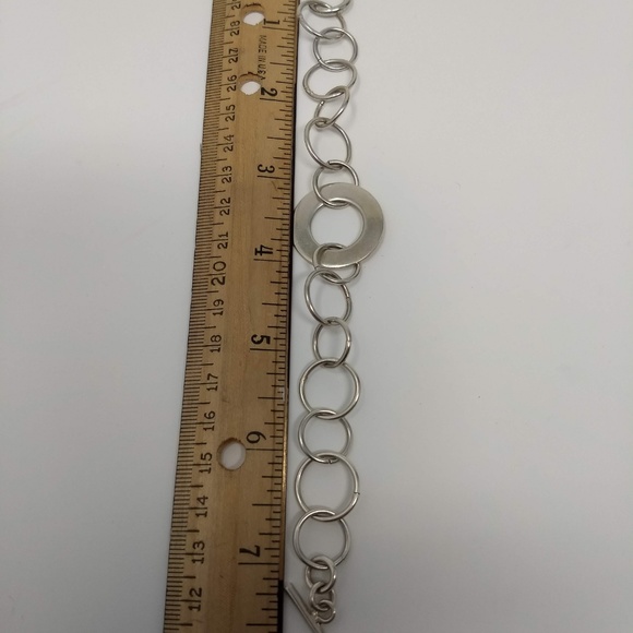 STERLING SILVER CIRCLES BRACELET - Picture 3 of 3